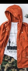 Pumpkin spice color Anork jacket